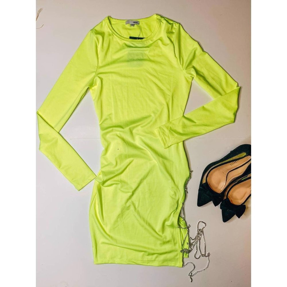 christinakingsly-neon-long-sleeve-bodycon-mini